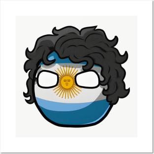 Argentina Polandball Javier Milei Countryball Posters and Art